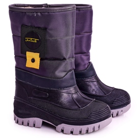 Apawwa Bottes de neige pour enfants réchauffées avec de la fourrure Gris Rubbi violet multicolore