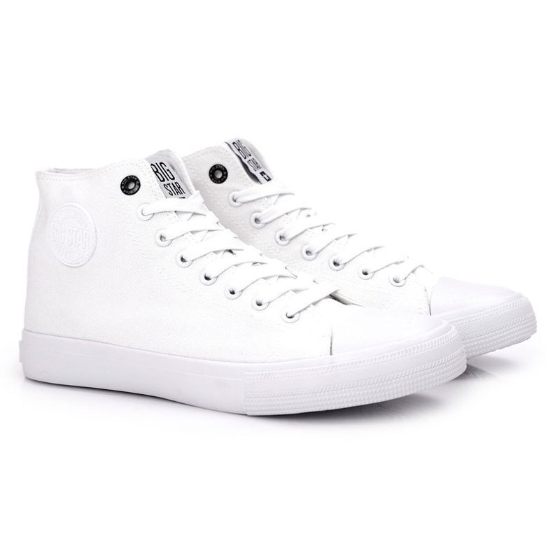 Baskets montantes classiques pour hommes Big Star FF174551 Blanc blanche Baskets montantes classiques pour hommes Big Star FF174551 Blanc blanche