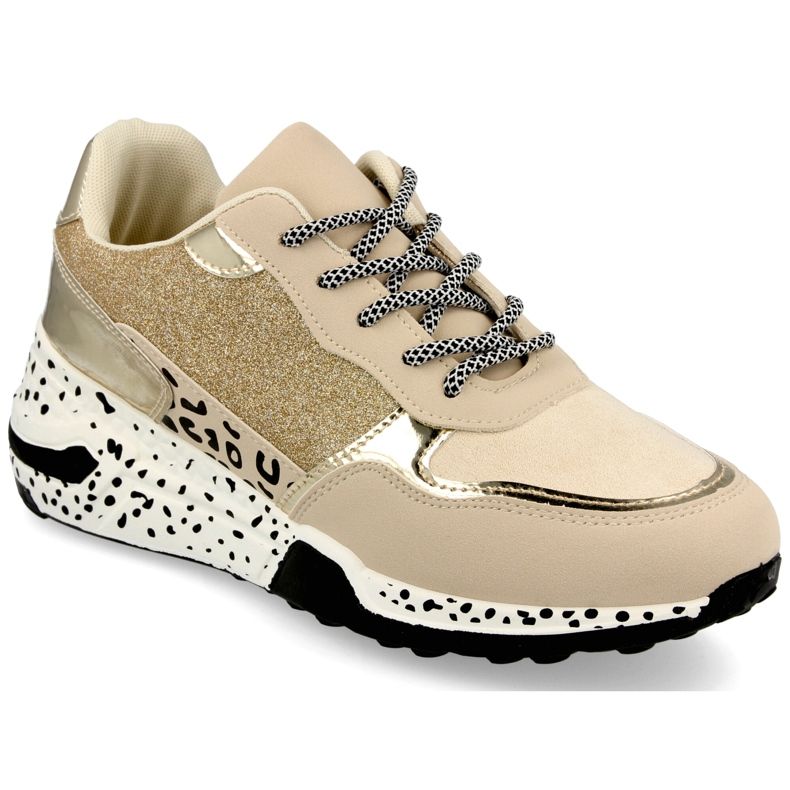 PS1 Baskets compensées pour femmes Doré Avery beige
