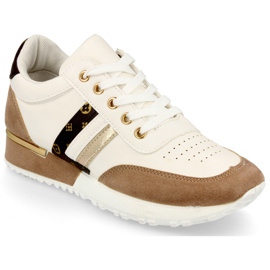 Chaussures de sport femme Sneakers Blanc-Kaki Lifestyle