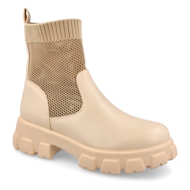 Bottes Chaussettes Femme Workers Beige Stormy brun Bottes Chaussettes Femme Workers Beige Stormy brun
