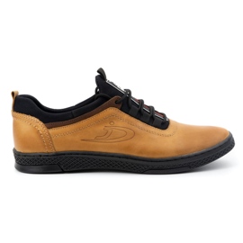 Polbut Chaussures casual en cuir rouge K24 jaune