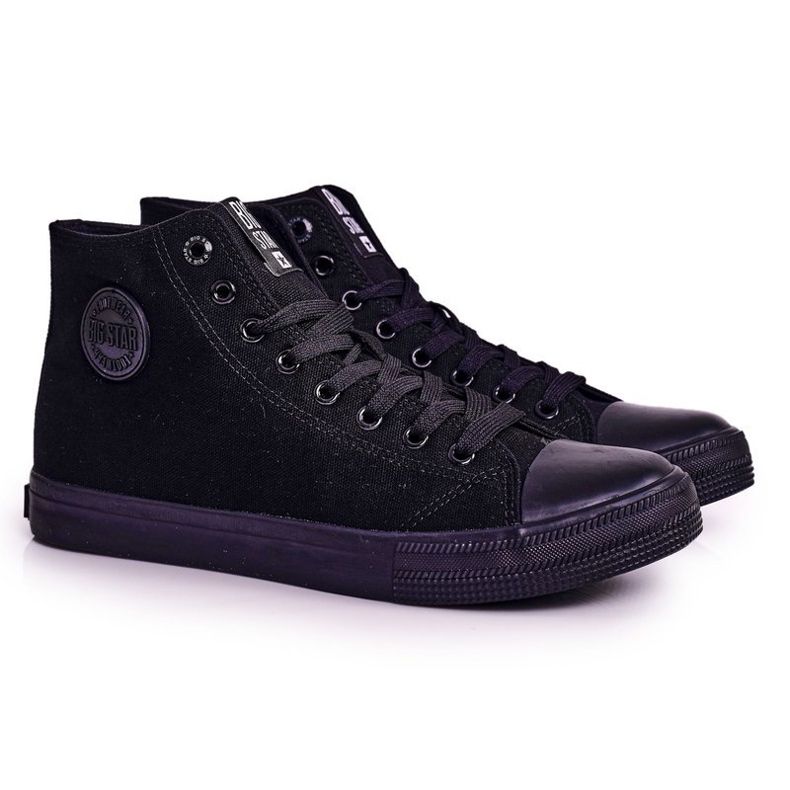 Baskets montantes classiques pour hommes Big Star FF174550 Noir le noir