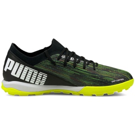 Puma Ultra 3.2 Tt chaussures de football noir-vert 106351 02 le noir
