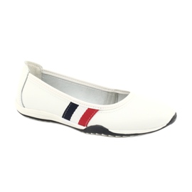Ballerines de sport pour femmes Filippo DP2063/21 blanc rouge bleu marine