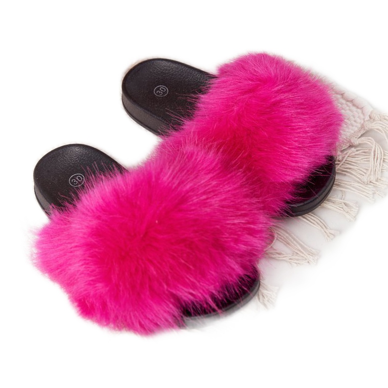 PS1 Chaussons Enfant Fourrure Fuchsia Fashionista rose PS1 Chaussons Enfant Fourrure Fuchsia Fashionista rose