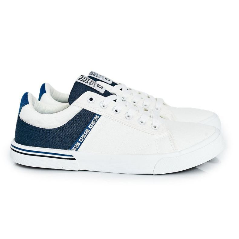 Baskets Homme Big Star FF174136 Blanc et Marine blanche bleu marin Baskets Homme Big Star FF174136 Blanc et Marine blanche bleu marin