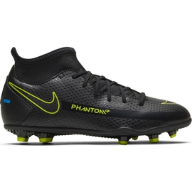 Nike Phantom Gt Club Df FG / MG Junior CW6727 090 chaussures de football le noir le noir