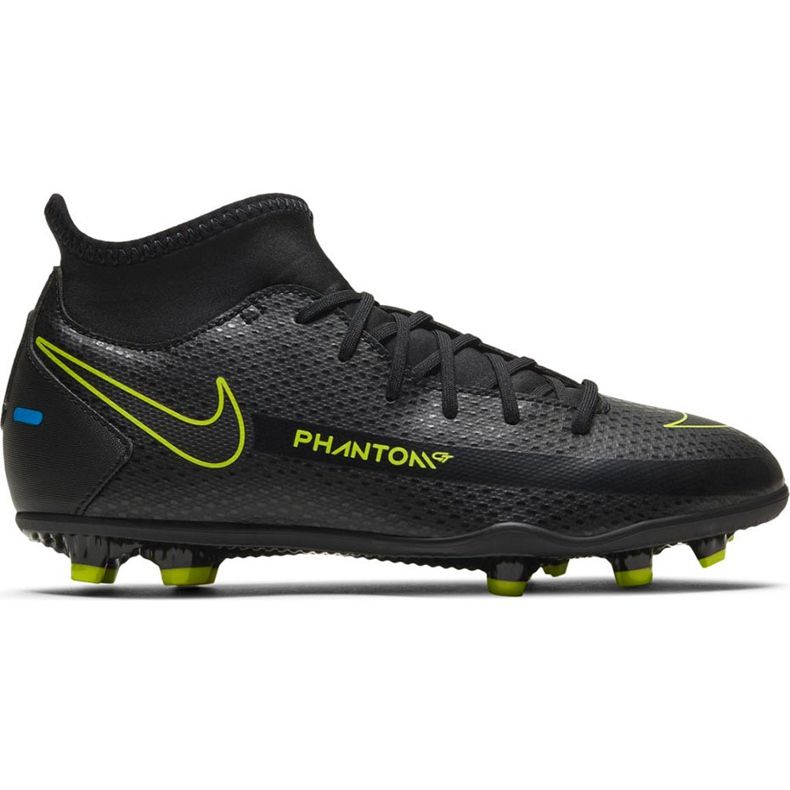 Nike Phantom Gt Club Df FG / MG Junior CW6727 090 chaussures de football le noir le noir