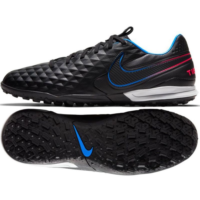 Nike Tiempo Legend 8 Pro Tf M AT6136 090 chaussures de football le noir le noir Nike Tiempo Legend 8 Pro Tf M AT6136 090 chaussures de football le noir le noir