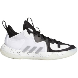 Chaussures enfant Adidas Harden Stepback 2 J blanc et noir FZ1545