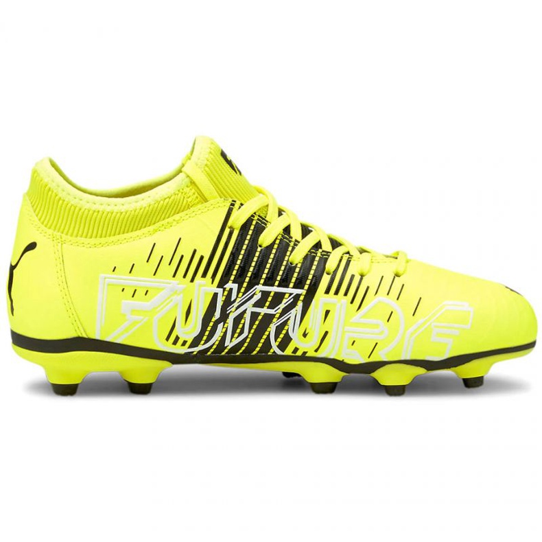 Chaussures de foot Puma Future Z 4.1 Fg Ag Jr 106400 01 multicolore jaune