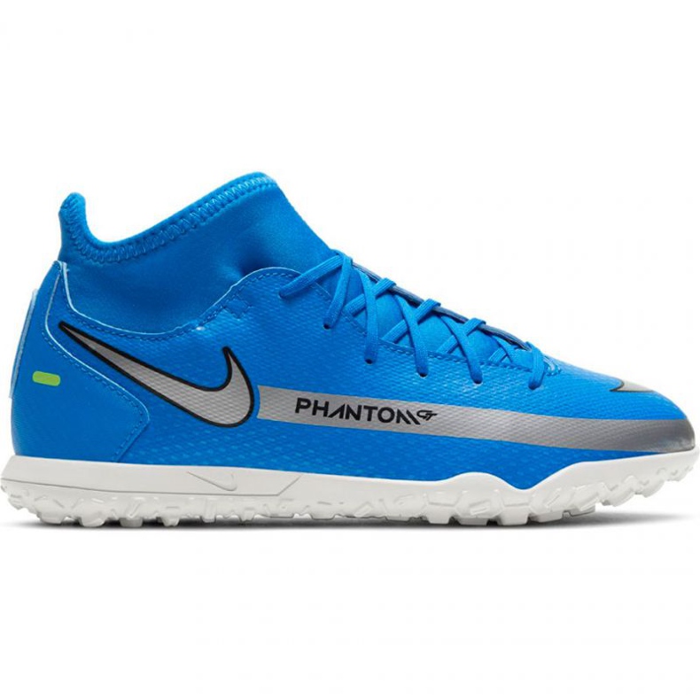 Nike Phantom Gt Club Df Tf Jr CW6729-400 chaussures de football multicolore bleu Nike Phantom Gt Club Df Tf Jr CW6729-400 chaussures de football multicolore bleu