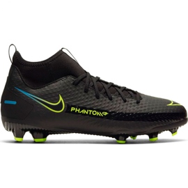 Chaussures de football Nike Phantom Gt Academy Df FG / MG Jr CW6694-090 le noir le noir