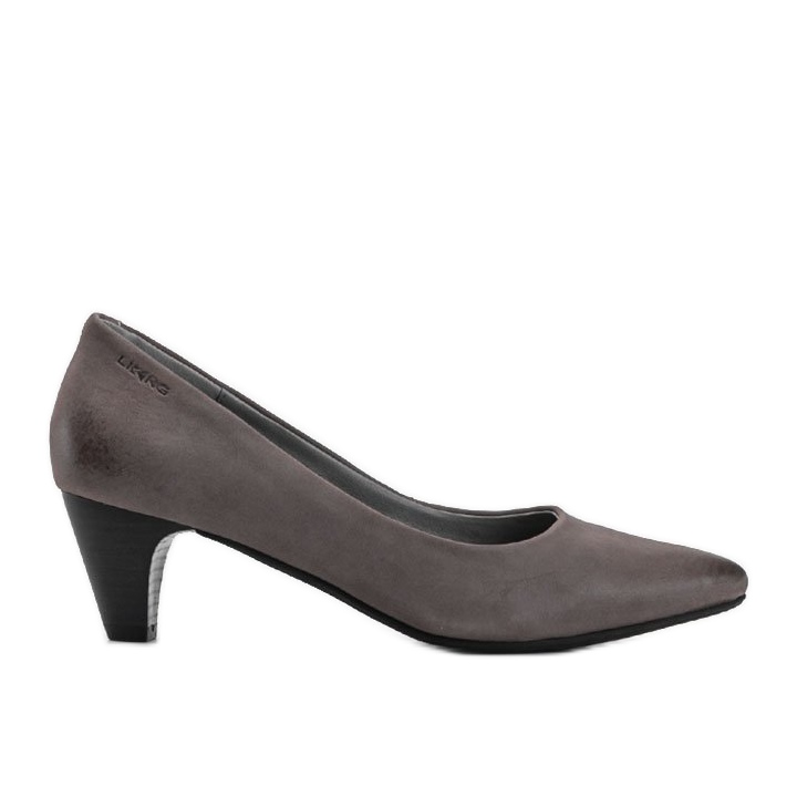 Escarpins gris femme sur le poteau Ynisol