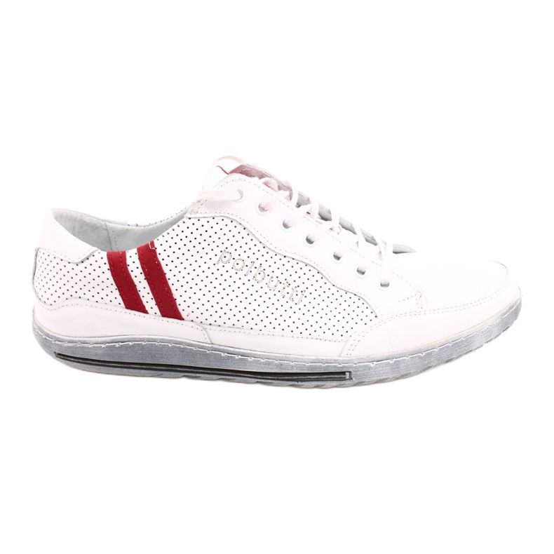 Polbut JOK31 chaussures décontractées blanches rouge