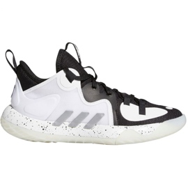 Chaussure de basket-ball Adidas Harden Stepback 2 Jr FZ1545 blanc, blanc, noir blanc