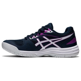 Asics Upcourt 4 W 1072A055 401 chaussures de volley-ball noir bleu marine