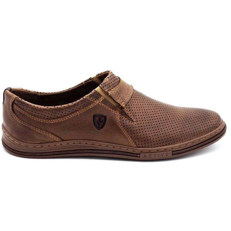 Polbut Chaussures pour hommes en cuir 362 Par Brown brun Polbut Chaussures pour hommes en cuir 362 Par Brown brun
