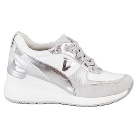 Baskets compensées VINCEZA blanche