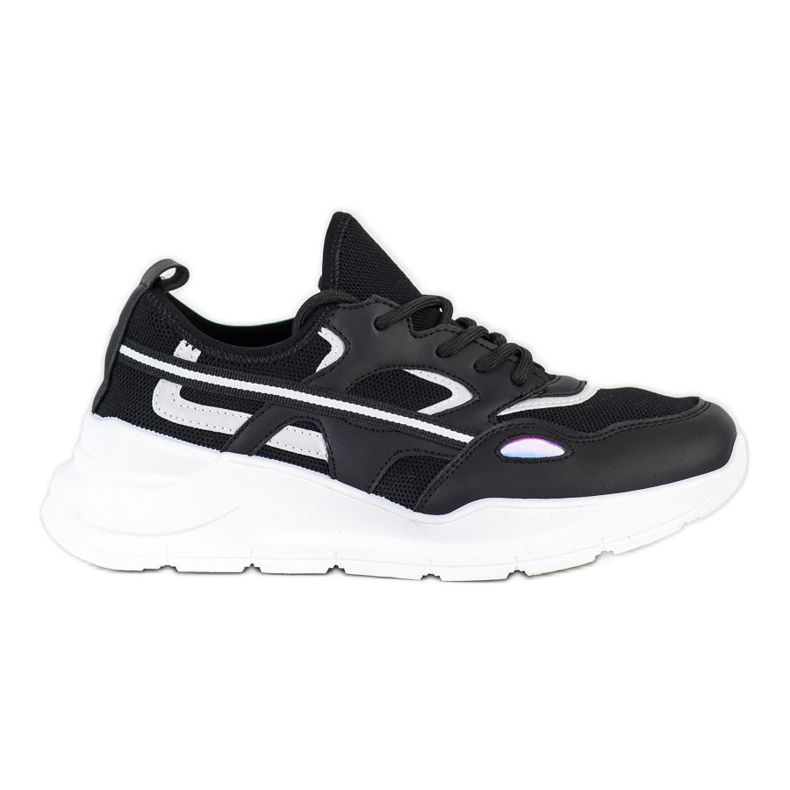 SHELOVET Baskets noires décontractées le noir