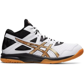 Asics Gel-Task Mt 2 blanc-noir-or 1071A036 102 chaussures de volley-ball pour hommes
