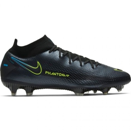 Nike Phantom Gt Elite Dynamic Fit Fg M CW6589-090 chaussures de football métal noir noir