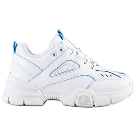 SHELOVET Baskets blanches à la mode bleu