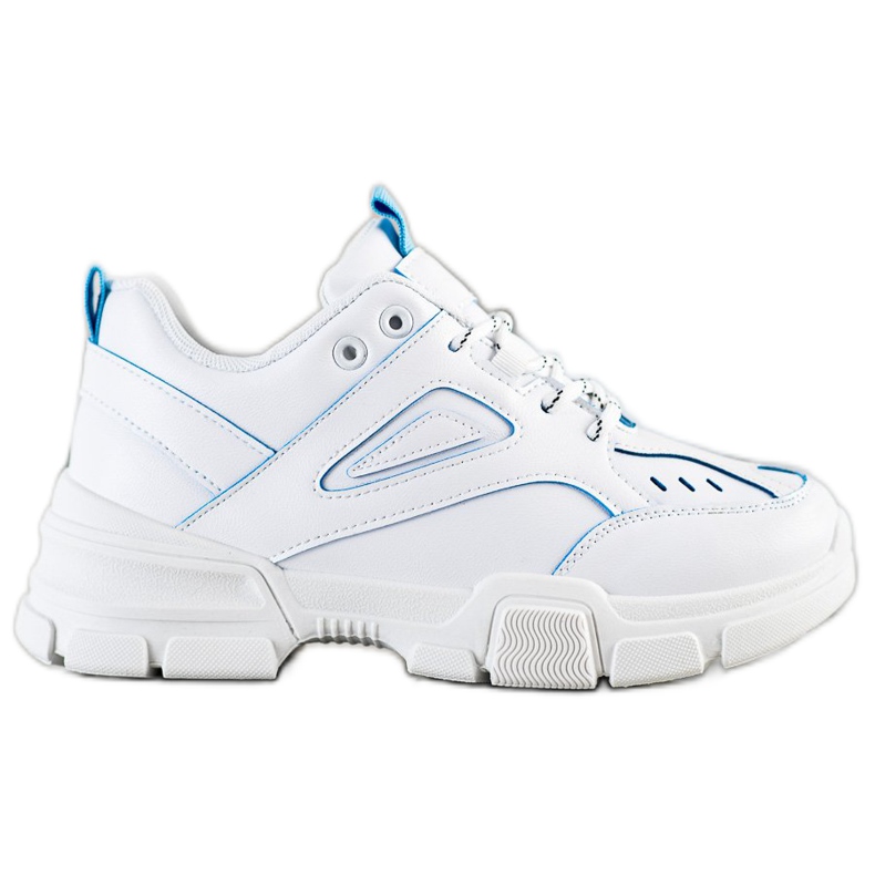 SHELOVET Baskets blanches à la mode bleu