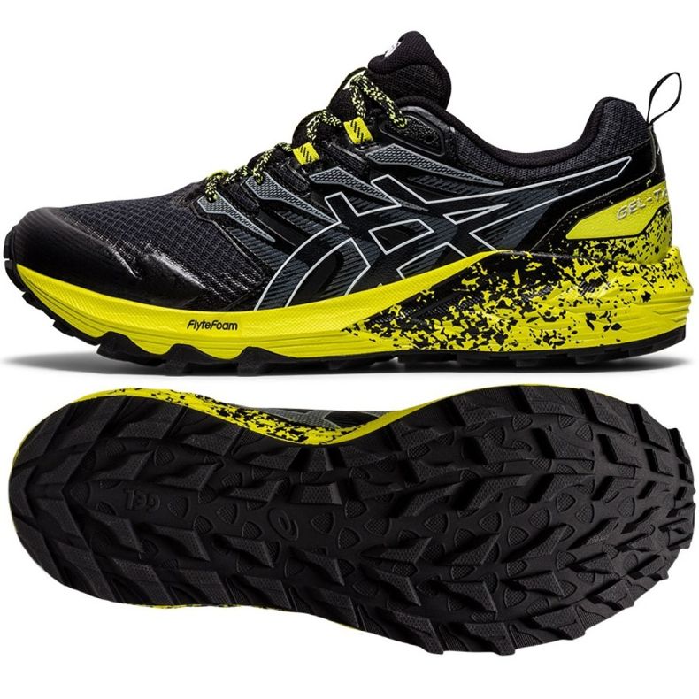 Asics GEL-Trabuco Terra M 1011B029-021 le noir gris jaune Asics GEL-Trabuco Terra M 1011B029-021 le noir gris jaune