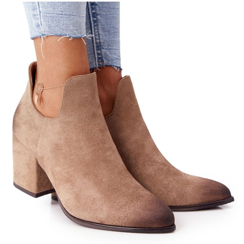 Vinceza Bottines Femme Avec Découpes Beige Caroline Vinceza Bottines Femme Avec Découpes Beige Caroline