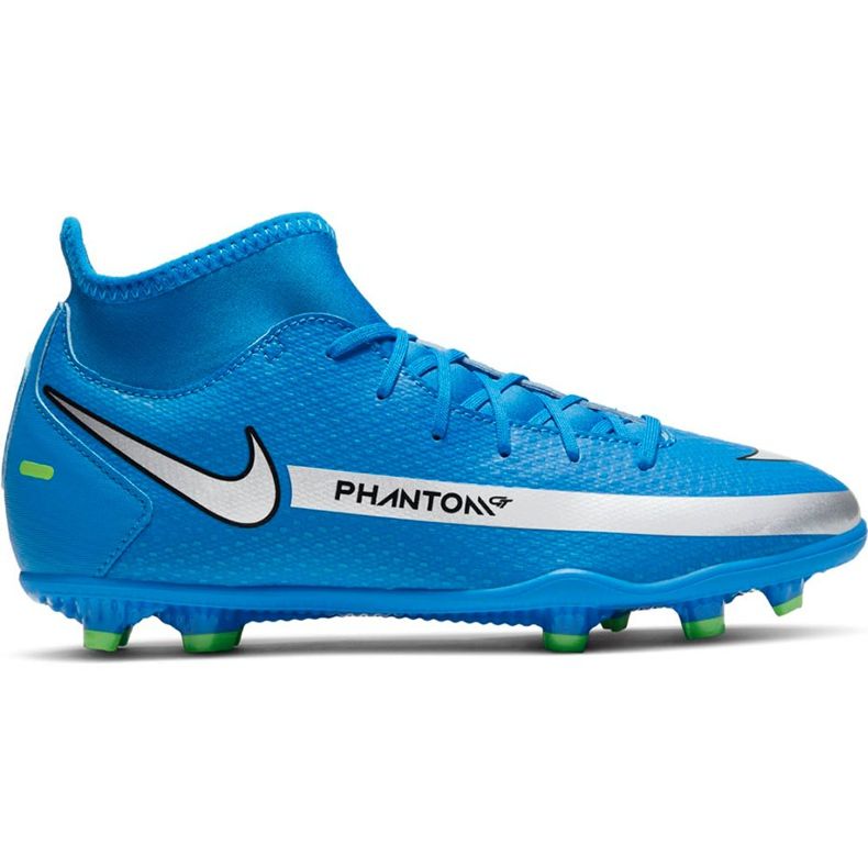 Chaussure de football Nike Phantom Gt Club Df FG / MG Junior CW6727 400 bleu bleu Chaussure de football Nike Phantom Gt Club Df FG / MG Junior CW6727 400 bleu bleu