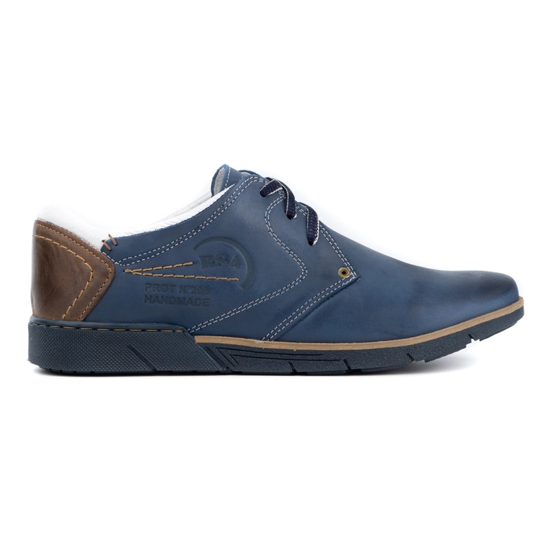 Polbut Chaussures homme 2103 bleu marine avec blanc multicolore Polbut Chaussures homme 2103 bleu marine avec blanc multicolore