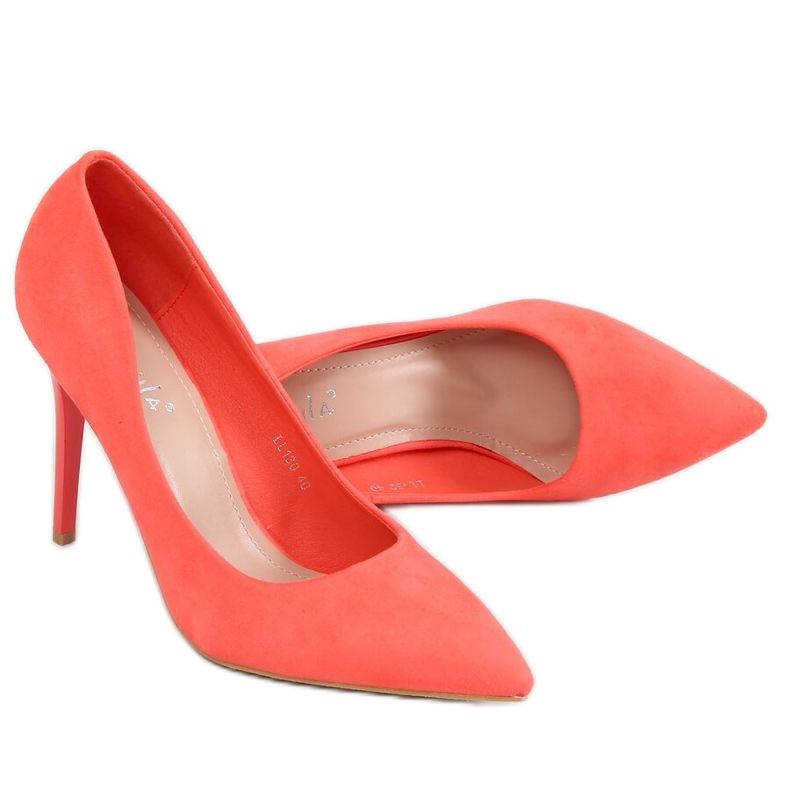 Escarpins sur un corail LL130 Red multicolore orange