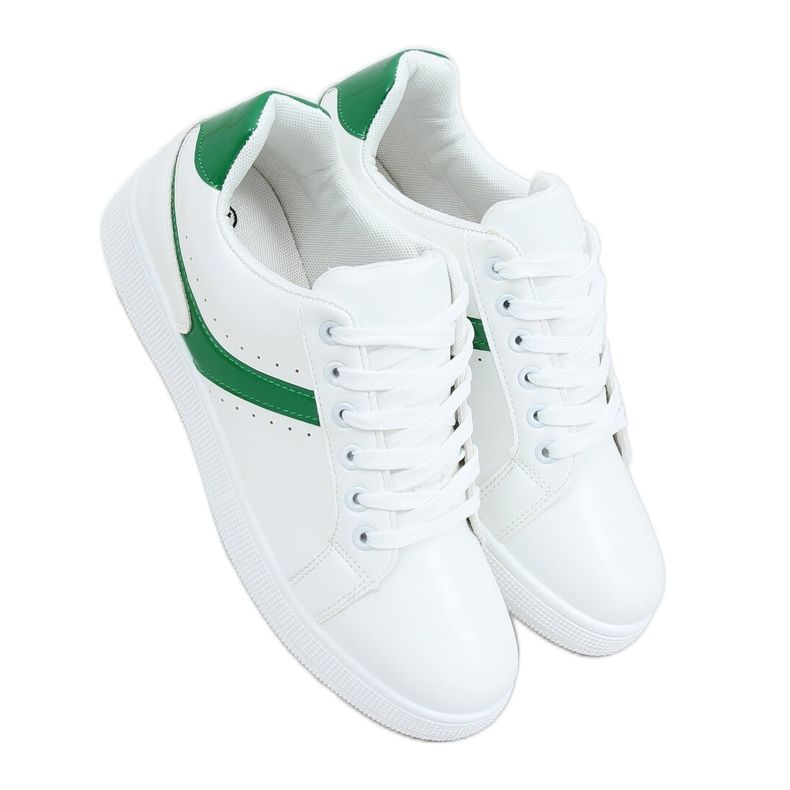 Baskets femme blanches 999-52 Vert