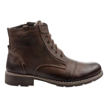 Mario Pala Bottes pour hommes avec fourrure 312 marron brun