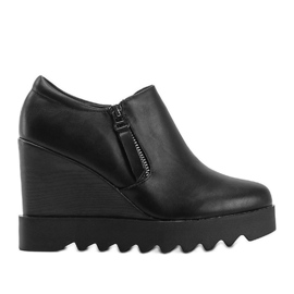 Bottines compensées noires Jazlyn le noir