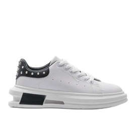 Baskets femme Taranto noires et blanches
