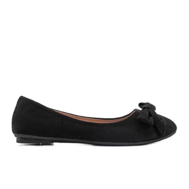 Ballerines en daim noir Ellie le noir