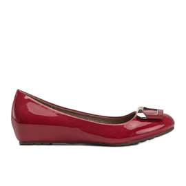 Ballerines Lillie laquées rouges
