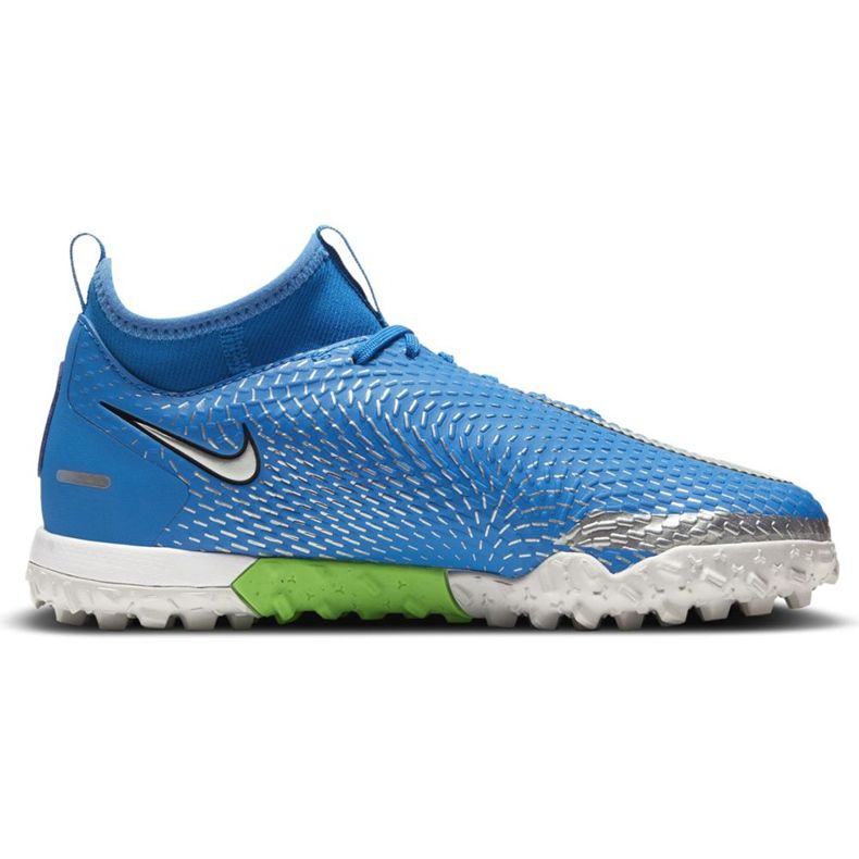 Chaussure de football Nike Phantom Gt Academy Df Tf Jr CW6695 400 bleu bleu