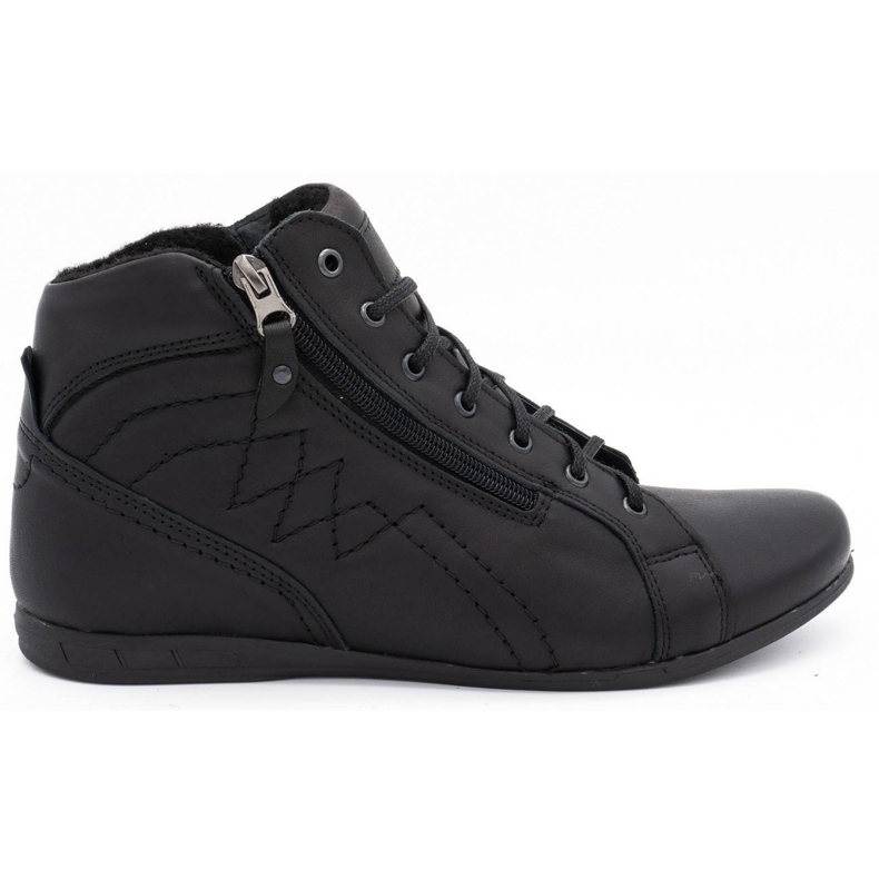 Polbut Chaussures isolées noires pour hommes 866 le noir