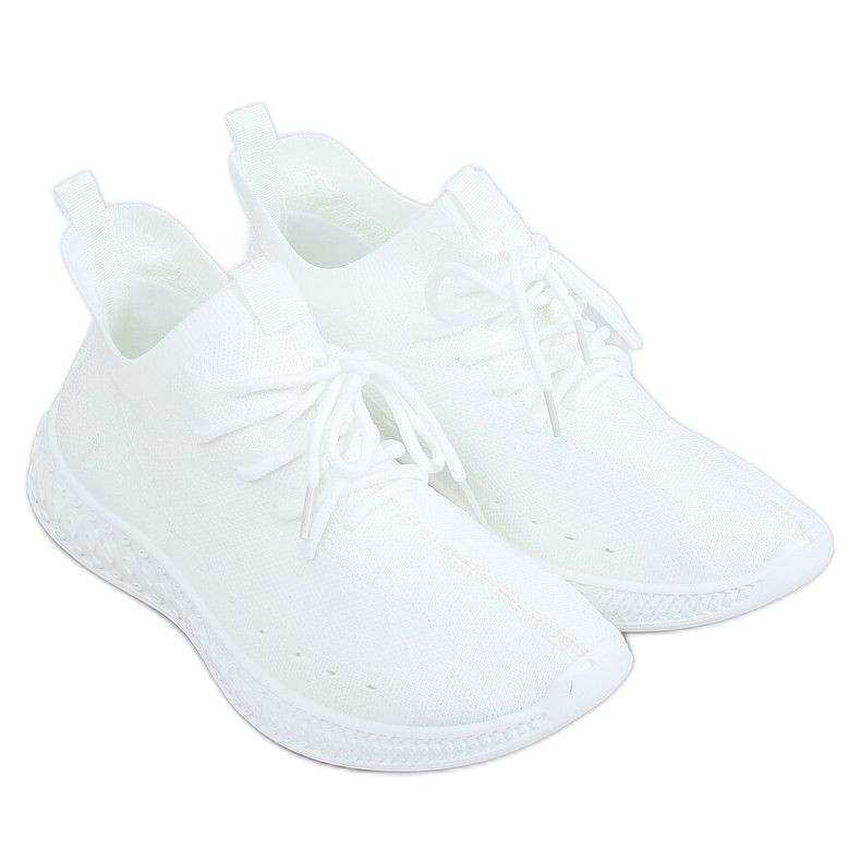 Blanc PC01 Chaussettes blanches chaussures de sport Blanc PC01 Chaussettes blanches chaussures de sport
