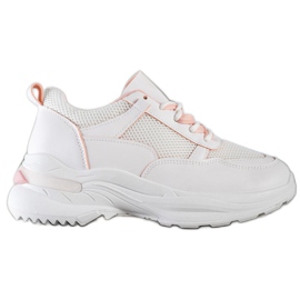 SHELOVET Baskets blanches confortables