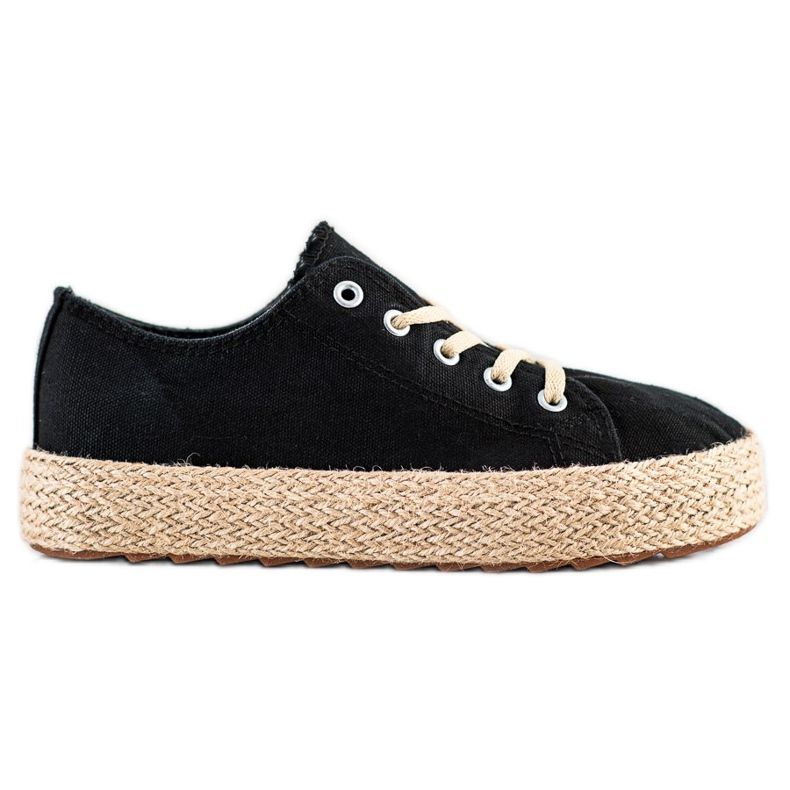 Kylie Espadrilles élégantes le noir