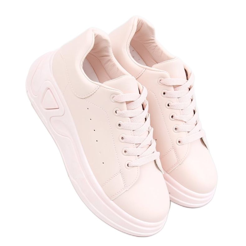 Chaussures à semelles hautes rose LA158 Rose