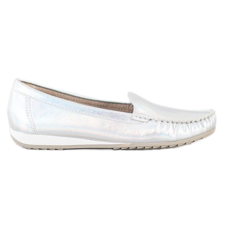 Goodin Mocassins élégants brillants argent Goodin Mocassins élégants brillants argent