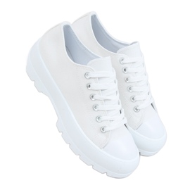 Baskets femme blanches LA138 Blanc