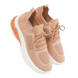 Chaussette caramel chaussures de sport JH-08 Camel brun