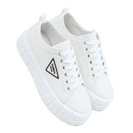 Baskets femme blanches LA134 Blanc